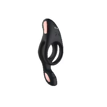 100% waterproof cock ring vibrator with 2 motors 